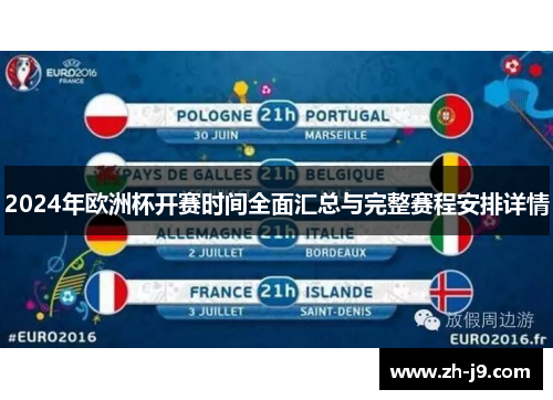 2024年欧洲杯开赛时间全面汇总与完整赛程安排详情